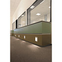 SLV Recessed luminaire DOWNUNDER PUR 120x155mm LED, square, housing white, 5,2W LED warm white