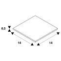 SLV Einbaurahmen f�r DOWNUNDER PUR 80x80mm LED, eckig