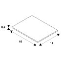 SLV Einbaurahmen f�r DOWNUNDER PUR 120, 18 x 14cm, eckig, Stahl