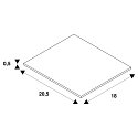 SLV Mounting frame for DOWNUNDER PUR 120x155mm LED, square