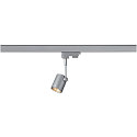 Strahler BIMA 1 GU10 50W, inkl. 3-Phasenadapter, silbergrau