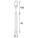 SLV Premium-LED Pendelleuchte HELIA 40 PD, 12W 3000K 700lm 30�, TRIAC dimmbar, Schwarz