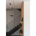 LED Ceiling recessed spot KARPO LED Wall Spot, canopy flat, 7,5W LED, 3000K, black