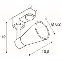 SLV 3-Phasen Strahler AVO TRACK, GU10 QPAR51 max. 50W, inkl. Adapter, Schwarz