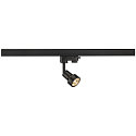 3-Phasen Strahler PURI TRACK, GU10 QPAR51 / 111 max. 50W, inkl. Adapter + abnehmbarem Dekoring, schwarz