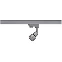 SLV 3-Phasen Strahler PURI TRACK, GU10 QPAR51 / 111 max. 50W, inkl. Adapter + abnehmbarem Dekoring, silbergrau