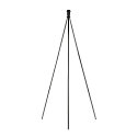 Standleuchte FENDA II, TRIPOD, H�he 133.5cm, E27, mit Schalter, ohne Schirm, Aluminium, chrom