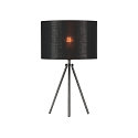 SLV FENDA Textile shade, Round, �30cm, black/copper