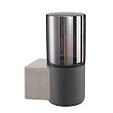 SLV Wandleuchte LISENNE, E27, Rauchglas