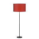 SLV Standleuchte FENDA I, GERADE, H�he 145cm, E27, mit Fu�schalter, ohne Schirm, Aluminium, schwarz