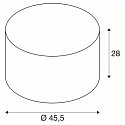 SLV Accessories for FENDA Shade, �455, round, beige