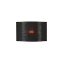 SLV Textil-Schirm FENDA, Zylindrisch, � 45.5cm / H�he 28cm, Schwarz / Kupfer