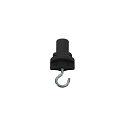 Zubeh�r f�r 3-Phasen-Aufbauschiene S-TRACK - 3-Phasen-Adapter mit Haken, mechanisch, isoliert, schwarz