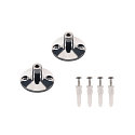 WANDHALTER, f�r TENSEO Niedervolt-Seilsystem, kurz, 2 St�ck, chrom
