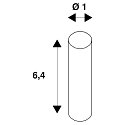 SLV ISOLIERVERBINDER, f�r TENSEO Niedervolt-Seilsystem, 2 St�ck, wei�