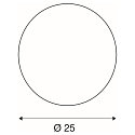 SLV Au�enleuchte ROTOBALL Kugelleuchte, wei�, E27, mit Stecker, IP44, � 25 cm