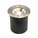 LED Outdoor Bodeneinbauleuchte ROCCI, IP67 IK08, 8.6W 3000K 580lm 120�, schaltbar, starr, Edelstahl 316, Blende rund