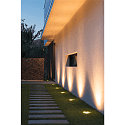 SLV LED Outdoor Bodeneinbauleuchte ROCCI, IP67 IK08, 8.6W 3000K 580lm 120�, schaltbar, starr, Edelstahl 316, Blende eckig