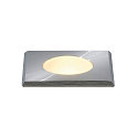 SLV Outdoor LED Einbauleuchte POWER TRAIL-LITE, IP67 IK08, 350mA (exkl. BG), 1.4W 3000K 45lm 60�, CRi >90, schaltbar, eckig, 4.7cm