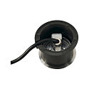 SLV Outdoor LED Bodeneinbaustrahler DASAR� FLAT 80, IP67 IK08, 230V, 7W 3000K 520lm 125�, Edelstahl geb�rstet, begehbar