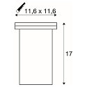 SLV Boden-Einbauleuchte DASAR EXACT, IP67 IK08, GU10 QPAR51 (exkl.), Edelstahl 316 / Glas, kardanisch, befahrbar, Edelstahl, eckig