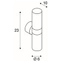 SLV Au�enleuchte ASTINA OUT Wandleuchte, 2xGU10, IP44, anthrazit