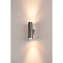 SLV Au�enleuchte ASTINA OUT Wandleuchte, 2xGU10, IP44, alu geb�rstet