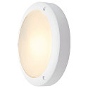 Au�enleuchte BULAN Wand-/Deckenleuchte, rund, E14, max. 60W, satiniertes Glas, wei�