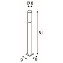 SLV Au�enleuchte BIG NAILS Standleuchte, Edelstahl 304, h�he 81cm