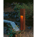 SLV Outdoor Stehleuchte RUSTY� SLOT 80, IP44, E27 TC-DSE max. 11W, FeCSi-Stahl gerostet, 80cm