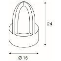 SLV Outdoor luminaire RUSTY CONE, IP54, height 24cm, E14 C35, FeCSi steel rust color