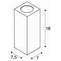 SLV Au�enleuchte THEO WALL OUT Wandleuchte, eckig, GU10, IP44, anthrazit