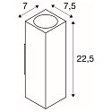 SLV Au�enwandleuchte THEO UP/DOWN QPAR51, eckig, IP44 IK02, 2x GU10, anthrazit