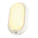 SLV LED Au�enleuchte TERANG 2 Wand-/Deckenleuchte, oval, 120�, SMD LED, 3000K, IP44, wei�