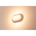 SLV LED Au�enleuchte TERANG 2 Wand-/Deckenleuchte, oval, 120�, SMD LED, 3000K, IP44, wei�