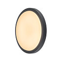 SLV AINOS, Outdoor Ceiling luminaire, LED, 3000K, round, anthracite