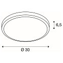 SLV AINOS, Outdoor Ceiling luminaire, LED, 3000K, round, anthracite