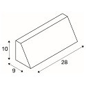 SLV Wandleuchte PEMA� TC-(D,H,T,Q)SE, IP65, Trapez, E27 max. 15W, durchverdrahtet, schwarz