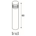 SLV Au�enleuchte VAP SLIM  Standleuchte, h�he 60 cm