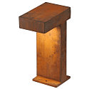 SLV Outdoor Stehleuchte RUSTY� PATHLIGHT, IP44, H�he 40cm, GX53 TCR-TSE max. 9W, FeCSi-Stahl gerostet