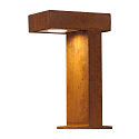 SLV Outdoor Stehleuchte RUSTY� PATHLIGHT, IP44, H�he 40cm, GX53 TCR-TSE max. 9W, FeCSi-Stahl gerostet