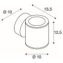 SLV Outdoor Wandleuchte SITRA WALL UP/DOWN, IP44, 2x GX53 TCR-TSE max. 9W, starr, anthrazit