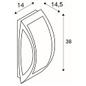 SLV Outdoor Wand-/Deckenleuchte MERIDIAN 2, E27, IP54, Anthrazit