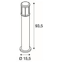 SLV Standleuchte OTOS GLAS, anthrazit