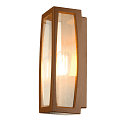 SLV Au�enleuchte MERIDIAN BOX 2 Wandleuchte, E27, IP54, rostfarben