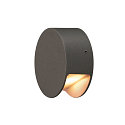 Outdoor LED Wandleuchte PEMA WL ROUND, IP55 IK03, � 9cm, 3.8W PowerLED 3000K 190lm, schaltbar, anthrazit