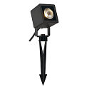 SLV Outdoor LED spot NAUTILUS 10 CUBE, IP65 IK04, 9W 3000K 520lm 45�, anthracite