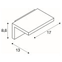 SLV LED Au�enleuchte ANGOLUX WALL Wandleuchte, 120�, SMD LED, 3000K, IP44, anthrazit