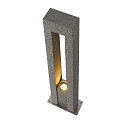 SLV Outdoor Stehleuchte ARROCK ARC, IP44 IK02, 70.5cm, GU10, Granit salt & pepper / Edelstahl 304