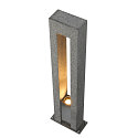 SLV Outdoor Stehleuchte ARROCK ARC, IP44 IK02, 70.5cm, GU10, Granit salt & pepper / Edelstahl 304